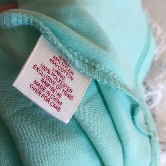 Lovely mint white spring teen’s dress by Pinky - Picture 8 of 10